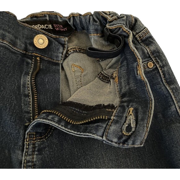 Jordache Super Skinny Jeans Adjustable Waist Stretch Denim Jeans Girl's 16 Slim - Picture 7 of 16